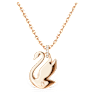 Swan pendant, Swan, Medium, Pink, Rose gold-tone plated - Swarovski, 5647552