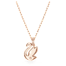 Swarovski Iconic Swan จี้สร้อยคอ, หงส์, ขนาดเล็ก, ขาว, เคลือบโทนสีโรสโกลด์ - Swarovski, 5647555