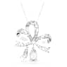 Hyperbola pendant, Bow, Large, White, Rhodium plated - Swarovski, 5647561