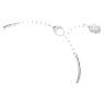 Volta bangle, Bow, White, Rhodium plated - Swarovski, 5647563