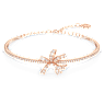 Volta กำไล, โบว์, ขาว, เคลือบโทนสีโรสโกลด์ - Swarovski, 5647565