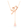 Pendente a Y Volta, Fiocco, Rosa, Placcato color oro rosa - Swarovski, 5647569