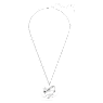 Pandantiv Hyperbola, Inimă, Mare, Alb, Placat cu rodiu - Swarovski, 5647578