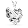 Pandantiv Hyperbola, Inimă, Mare, Alb, Placat cu rodiu - Swarovski, 5647578