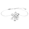 Pulseira Volta, Laço, Branca, Lacado a ródio - Swarovski, 5647581