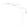 Pulseira Volta, Laço, Branca, Lacado a ródio - Swarovski, 5647581