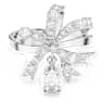Volta 칵테일 링, 리본, 화이트, 로듐 플래팅 - Swarovski, 5647723