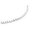 Matrix Tennis set, Round cut, White, Rhodium plated - Swarovski, 5647730