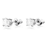 Matrix Tennis set, Round cut, White, Rhodium plated - Swarovski, 5647730