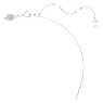 Matrix pendant, Mixed cuts, Heart, White, Rhodium plated - Swarovski, 5647924