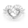 Anello Matrix, Taglio misto, Cuore, Bianco, Placcato rodio - Swarovski, 5648292