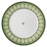 Signum dinner plate, Porcelain, Green - Swarovski, 5648502