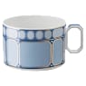 Signum teacup with saucer, Porcelain, Blue - Swarovski, 5648516