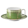 Signum teáscsésze csészealjjal, Porcelán, Zöld - Swarovski, 5648532