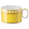 Taza de té con platillo Signum, Porcelana, Amarilla - Swarovski, 5648536