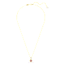 Stilla pendant, Heart, Red, Gold-tone plated - Swarovski, 5648750