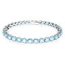 Matrix Tennis 브레이슬릿, 라운드 컷, 블루, 로듐 플래팅 - Swarovski, 5648927