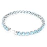 Matrix Tennis 브레이슬릿, 라운드 컷, 블루, 로듐 플래팅 - Swarovski, 5648927