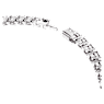 Matrix Tennis bracelet, Round cut, Pink, Rhodium plated - Swarovski, 5648932