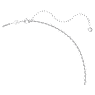 Pop Swan pendant, Swan, Long, Pink, Rhodium plated - Swarovski, 5649195