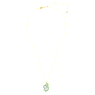 Přívěsek Pop Swan, Labuť, Zelená, Pokoveno ve zlatém odstínu - Swarovski, 5649198