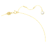 Přívěsek Pop Swan, Labuť, Zelená, Pokoveno ve zlatém odstínu - Swarovski, 5649198