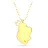Přívěsek Pop Swan, Labuť, Zelená, Pokoveno ve zlatém odstínu - Swarovski, 5649198