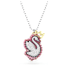Pop Swan ペンダント, スワン, ピンク, ロジウム・プレーティング - Swarovski, 5649200