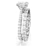 Anel Stilla, Conjunto (2), Lapidação redonda, Branco, Lacado a ródio - Swarovski, 5649214