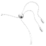 Swan bangle, Swan, White, Rhodium plated - Swarovski, 5649772