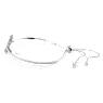 Swan bangle, Swan, White, Rhodium plated - Swarovski, 5649772