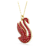 Swan Anhänger, Schwan, Groß, Rot, Goldlegierungsschicht - Swarovski, 5649773