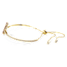 กำไล Swan, หงส์, ขนาดกลาง, แดง, เคลือบโทนสีทอง - Swarovski, 5649774