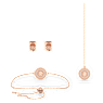 Alea set, Multicolored, Rose gold-tone plated - Swarovski, 5649791