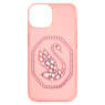 Smartphone case, Swan, iPhone® 14, Pale pink - Swarovski, 5649849