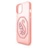 Smartphone case, Swan, iPhone® 14, Pale pink - Swarovski, 5649849