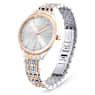 Attract watch, Swiss Made, Pavé, Crystal bracelet, Rose gold tone, Mixed metal finish - Swarovski, 5649987