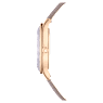 Octea Nova watch, Swiss Made, Leather strap, Beige, Rose gold-tone finish - Swarovski, 5649999