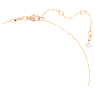 สร้อยคอ Una, เจียระไนทรงแปดเหลี่ยม, เขียว, เคลือบโทนสีโรสโกลด์ - Swarovski, 5650069