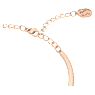 Una bangle, Octagon cut, Pavé, Green, Rose gold-tone plated - Swarovski, 5650071