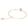 Una Armband, Oktagonslipning, Pavé, Grön, Roséguldfärgad plätering - Swarovski, 5650071