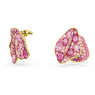 Idyllia Oorknopjes, Asymmetrisch ontwerp, Bloem, Roze, Goudkleurige toplaag - Swarovski, 5650561