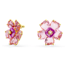 Clous d'oreilles Idyllia, Fleur, Roses, Placage de ton or - Swarovski, 5650563