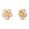 Clous d'oreilles Idyllia, Fleur, Roses, Placage de ton or - Swarovski, 5650563