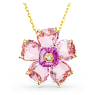 Idyllia ネックレス, フラワー, ピンク, ゴールドトーン・プレーティング - Swarovski, 5650569