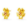 Idyllia stud earrings, Flower, Yellow, Gold-tone plated - Swarovski, 5650571