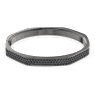 Dextera bangle, Octagon shape, Black, Ruthenium plated - Swarovski, 5651340