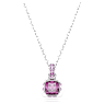 Birthstone Anhänger, Kissenschliff, Februar, Violett, Rhodiniert - Swarovski, 5651708
