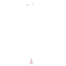 Birthstone pendant, Square cut, October, Pink, Rhodium plated - Swarovski, 5651791