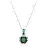 Birthstone จี้สร้อยคอ, เจียระไนทรงสี่เหลี่ยมจัตุรัส, พฤษภาคม, เขียว, เคลือบโรเดียม - Swarovski, 5651793